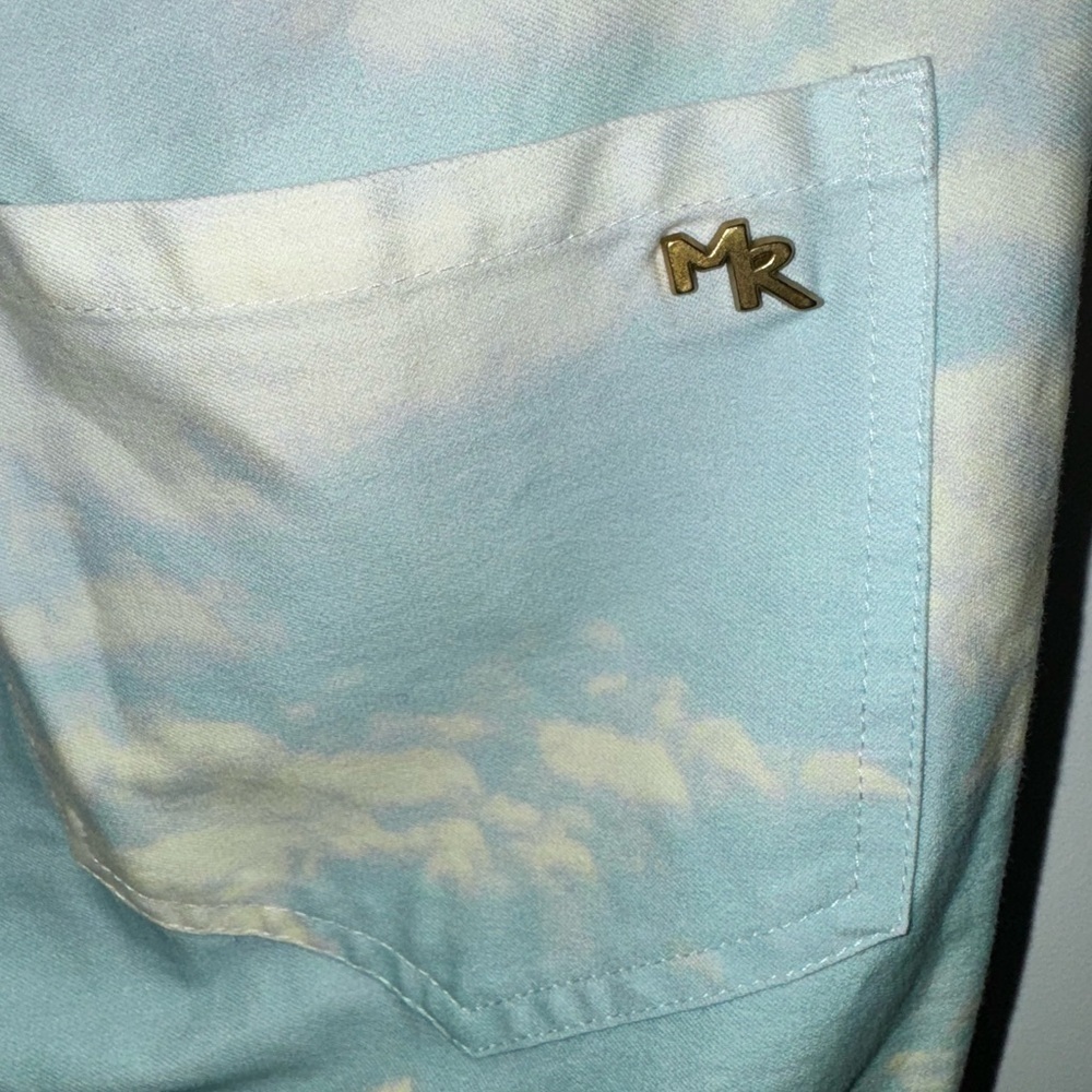 Minnie Rose Blue And Yelllow Sky Sunset Stretch Pants Size 2 - Picture 8 of 9